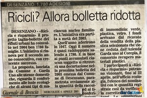 Ricicli? Allora bolletta ridotta
