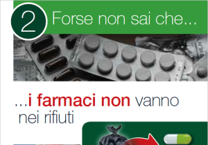 I farmaci non vanno nei rifiuti