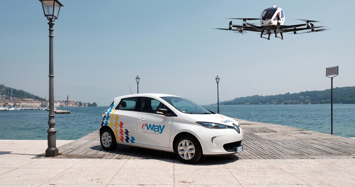 Mobilità elettrica sul Garda.. in arrivo il taxi drone?