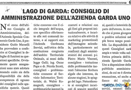 Il Gazzettino, 05/12/98: Consiglio di Amministrazione