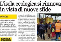 Prevalle - Il Centro di Raccolta si rinnova in vista di nuove sfide