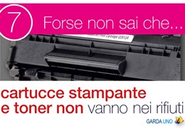 Forse non sai che… cartucce stampante e toner non vanno nei rifiuti