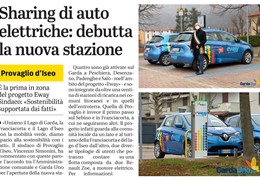 Provaglio d’Iseo: sharing di auto elettriche, debutta la nuova stazione