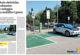 Salo' - Auto elettriche, colonnine e noleggio: la mobilità è green