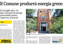 Leno, il Comune produrrà energia green