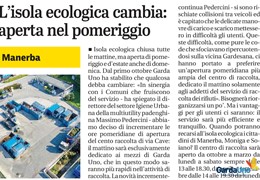 Manerba - L'isola ecologica cambia: aperta nel pomeriggio