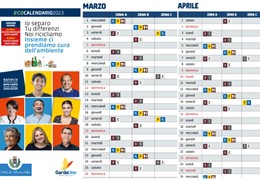 Eco Calendario 2023 Manerbio - Marzo