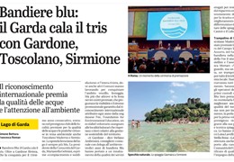 Bandiere blu: il Garda cala il tris con Gardone, Toscolano, Sirmione