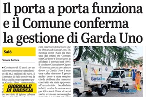 A Salò la quota di differenziata ha raggiunto una media del 77%