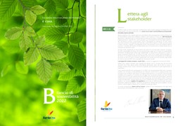 Bilancio di Sostenibilità 2022 - Lettera agli stakeholder