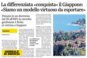 Gardone Riviera: la differenziata «conquista» il Giappone