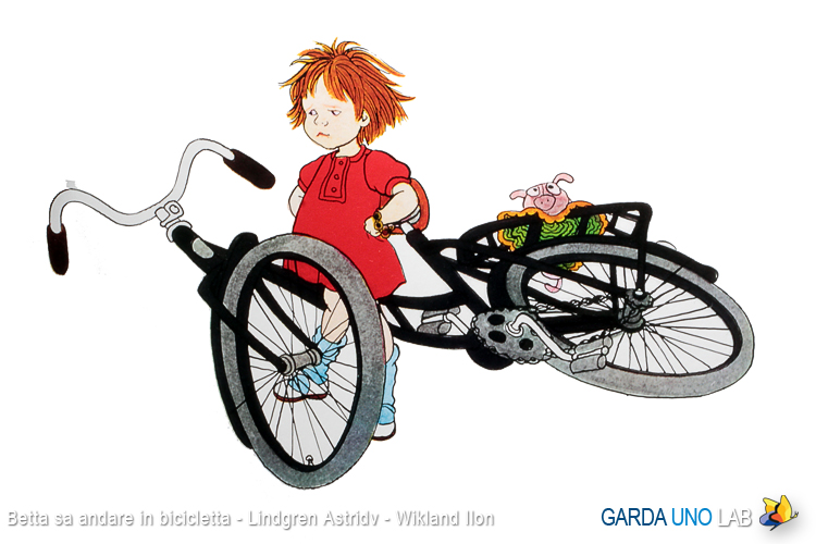 betta che sa andare in bicicletta
