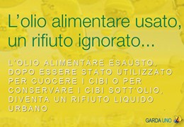 Olio vegetale esausto – Punti di raccolta a San Felice del Benaco