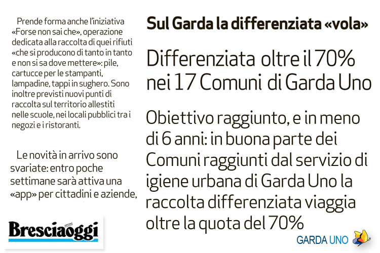 Giornale di Brescia: Più paghi, più si investe, arriva la stangata sulla tariffa idrica