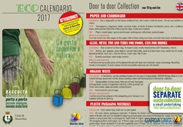Eco Calendari 2017 – Città di Manerbio: door to door collection