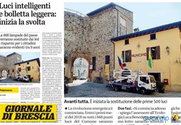 Giornale di Brescia: Polpenazze, luci intelligenti e bolletta leggera: inizia la svolta