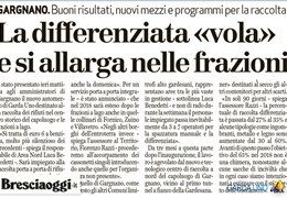 Brescia Oggi: Gargnano - La differenziata «vola» e si allarga nelle frazioni