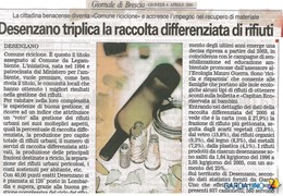 Desenzano triplica la raccolta differenziata