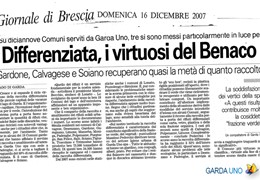 Differenziata, i virtuosi del Benaco