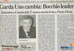 Garda Uno cambia: Bocchio leader