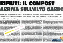 Rifiuti: Il compost arriva sull'alto Garda